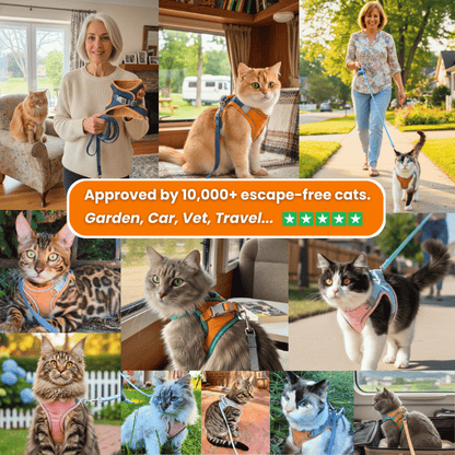 FLOOVA SafePaw™ Cat Harness & Leash Set